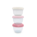 Nesting Food Storage Containers 3pk - Berry/Blush/Ivory,  on a white background. 