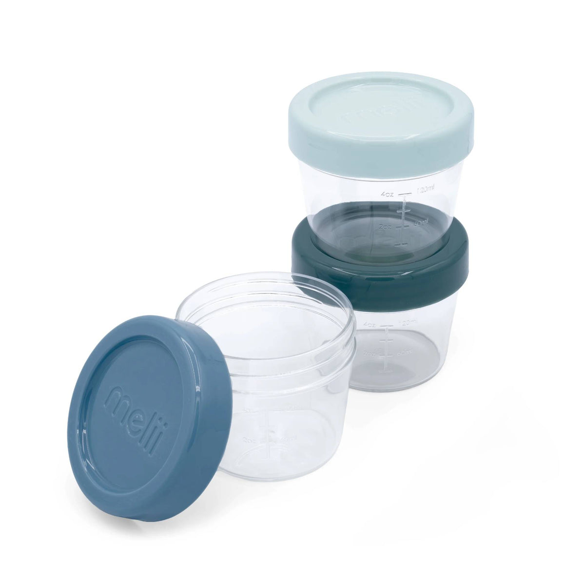 Snack Container 3pk - Cactus Fern/Slate/Seafoam