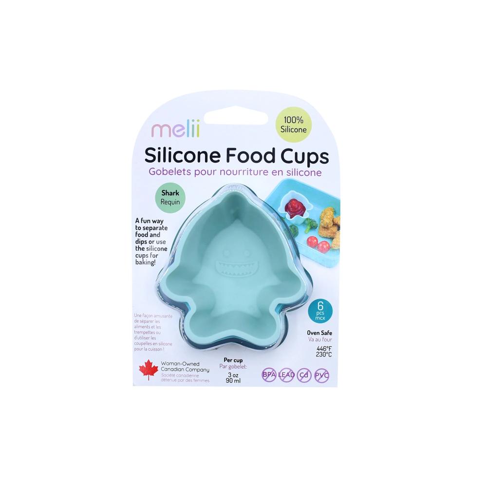 Silicone Food Cups 6pk - Shark