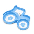 A tractor shaped divided suction plate. 