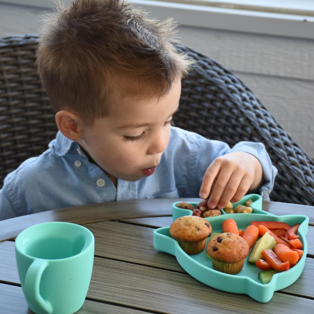 Silicone Divided Suction Plate - Shark