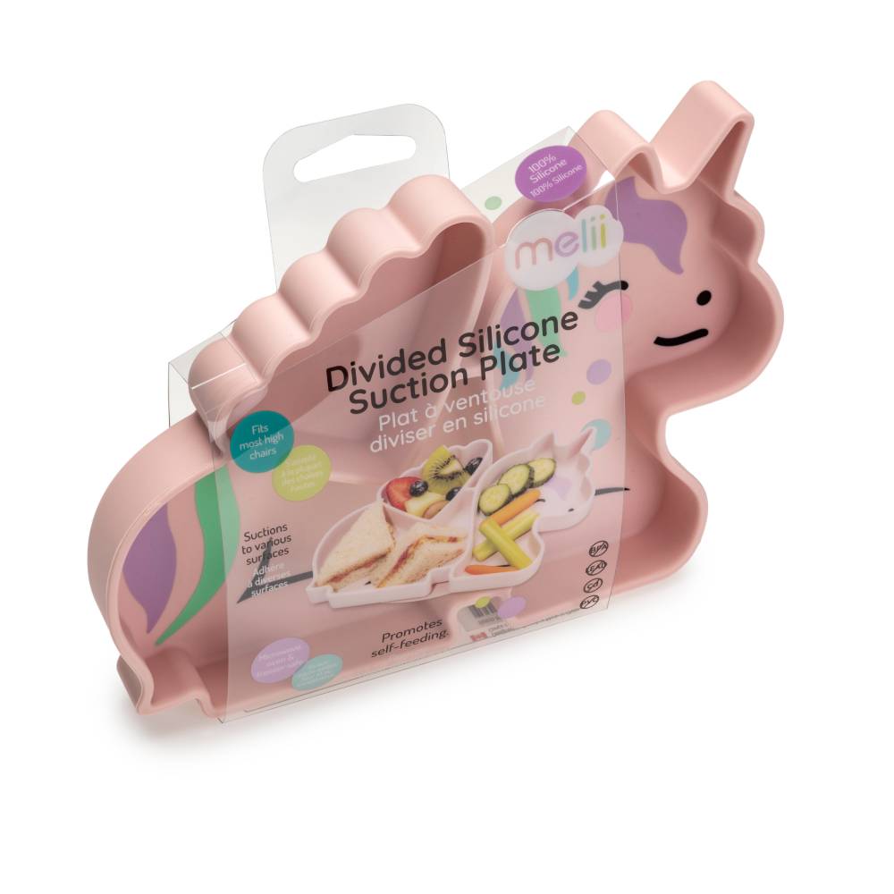Silicone Divided Suction Plate - Unicorn