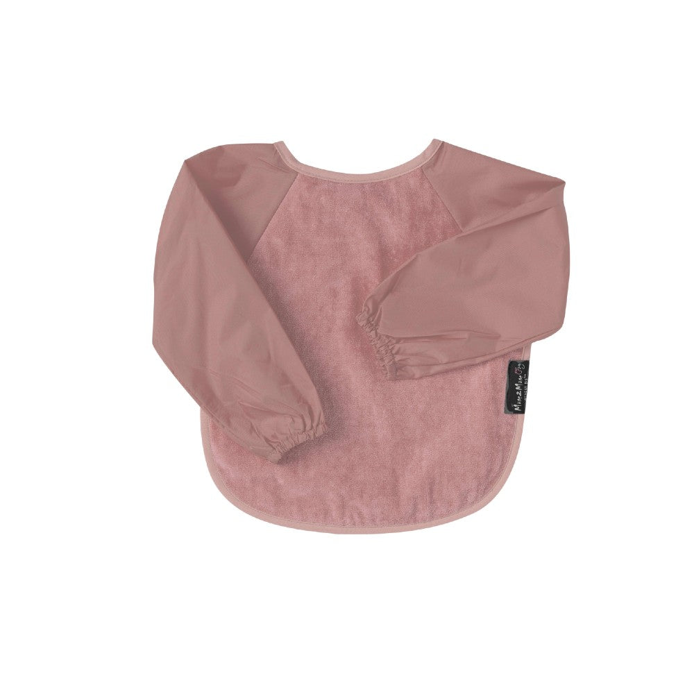 Sleeved Bib - Dusty Pink