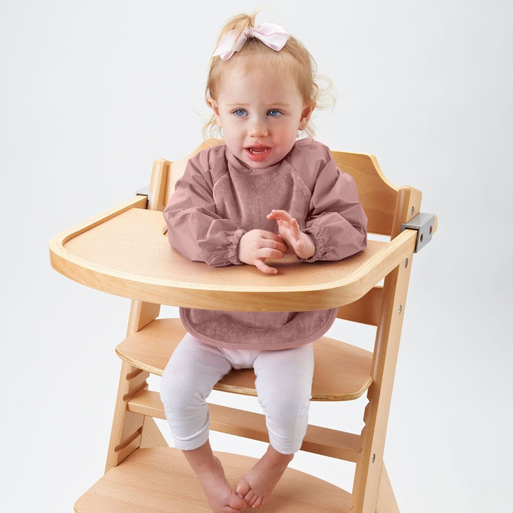 Sleeved Bib - Dusty Pink