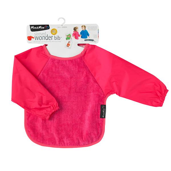 Sleeved Bib - Hot Pink (Cerise)