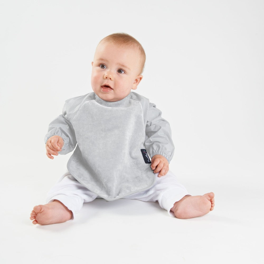 Sleeved Bib - Stone