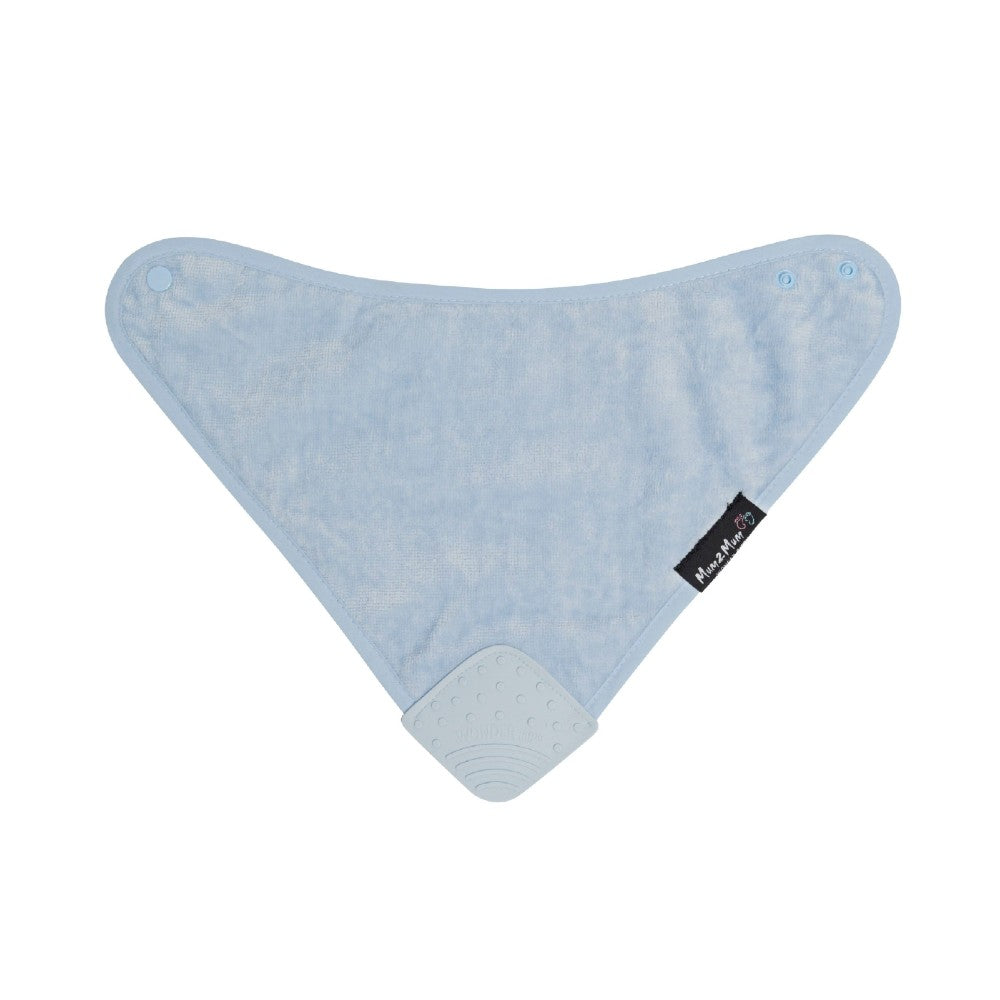Teething Bandana Wonder Bib - Baby Blue