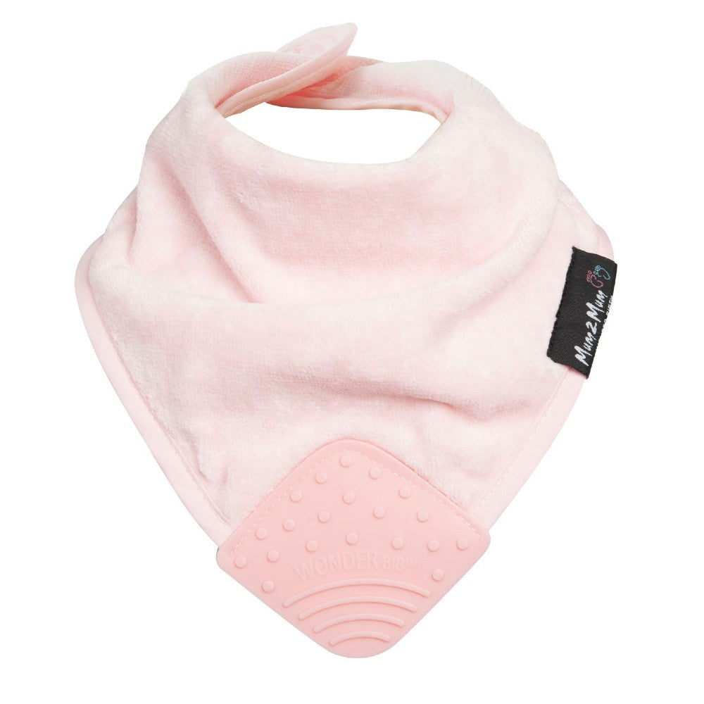 Teething Bandana Wonder Bib - Baby Pink