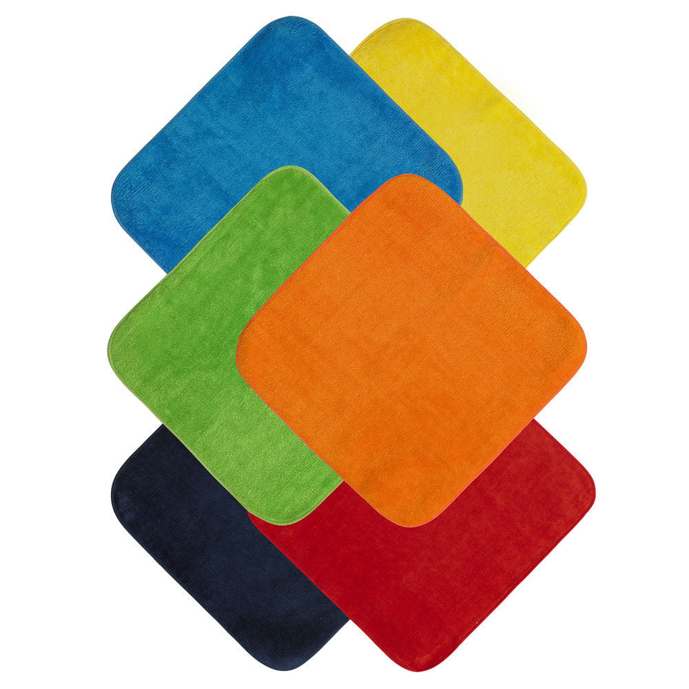 6pk Cotton Face Washers - Brights