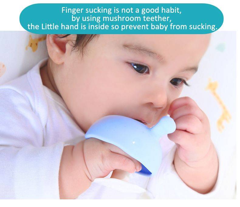 Soothing Mushroom Teether - Pink