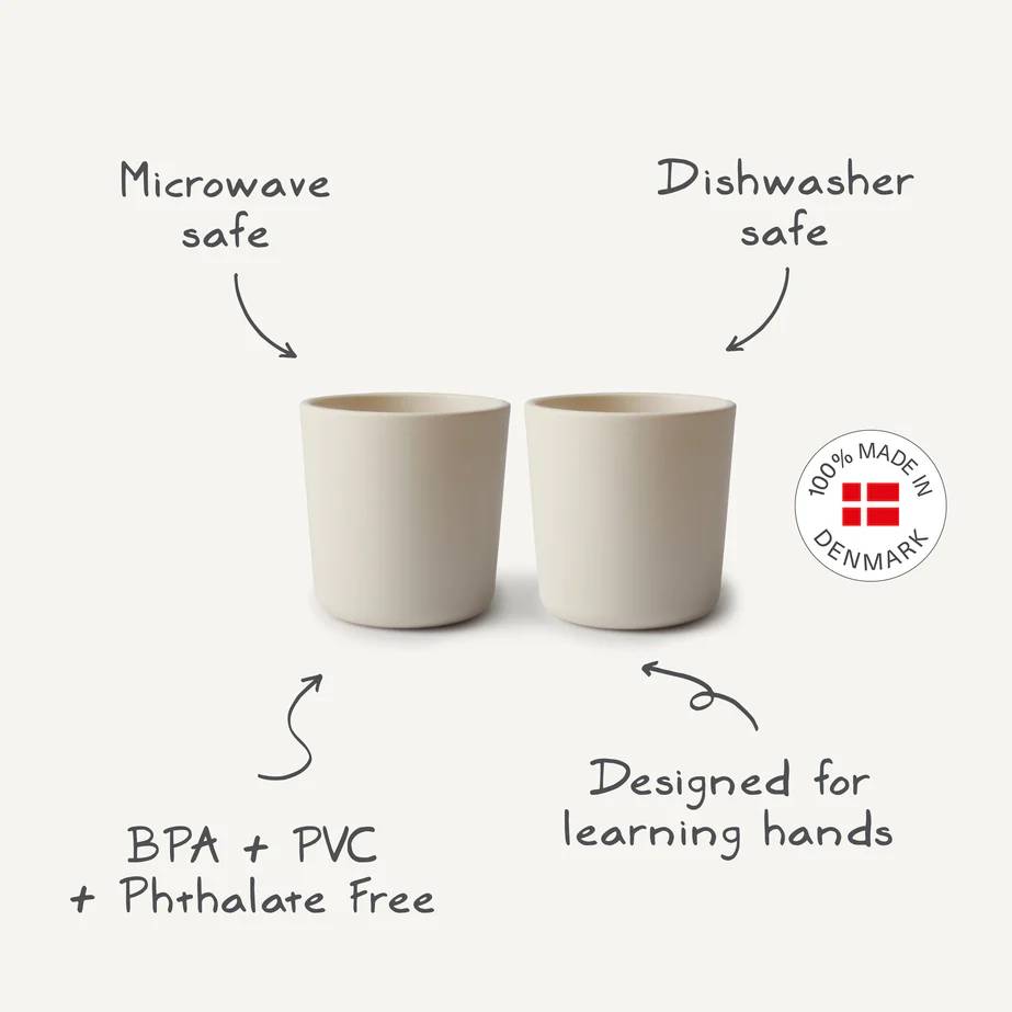 Dinnerware Cup 2pc - Vanilla