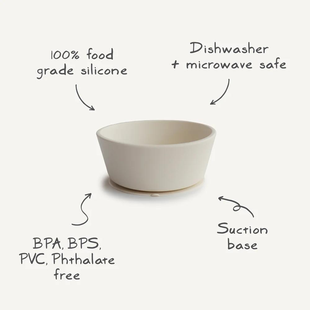 Silicone Suction Bowl - Powder Blue