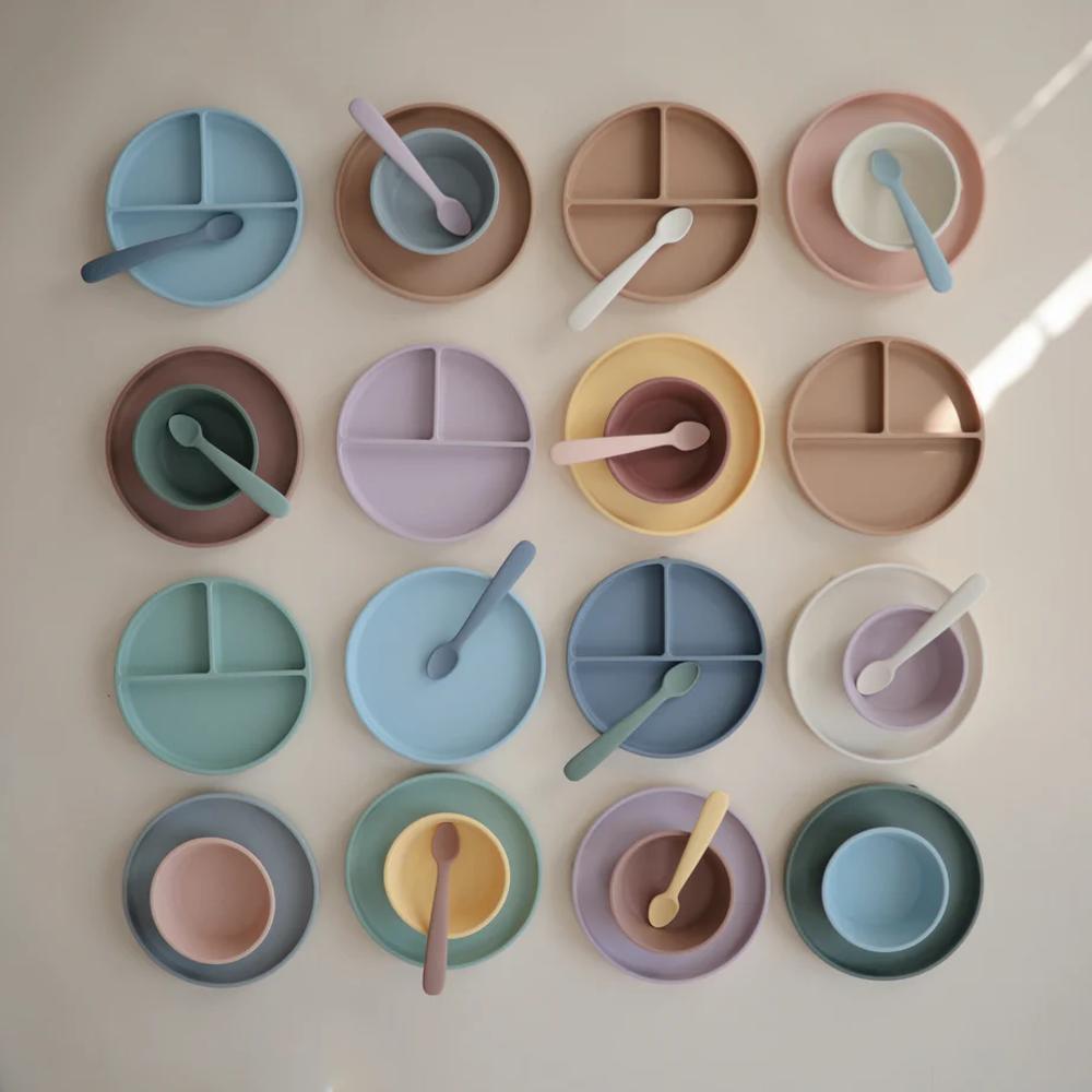 Classic Silicone Suction Plate - Ivory