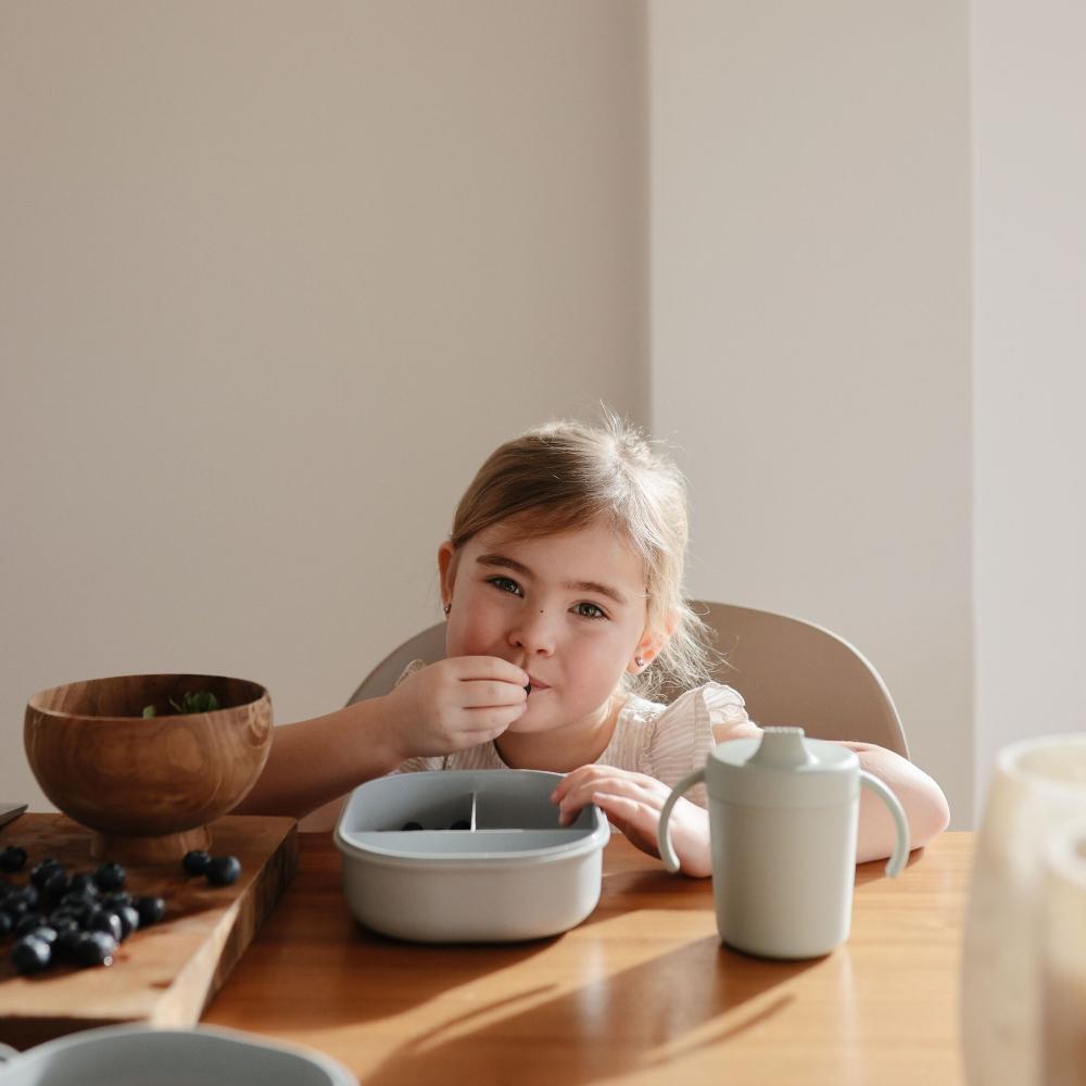 Silicone Training Cup & Straw - Natural