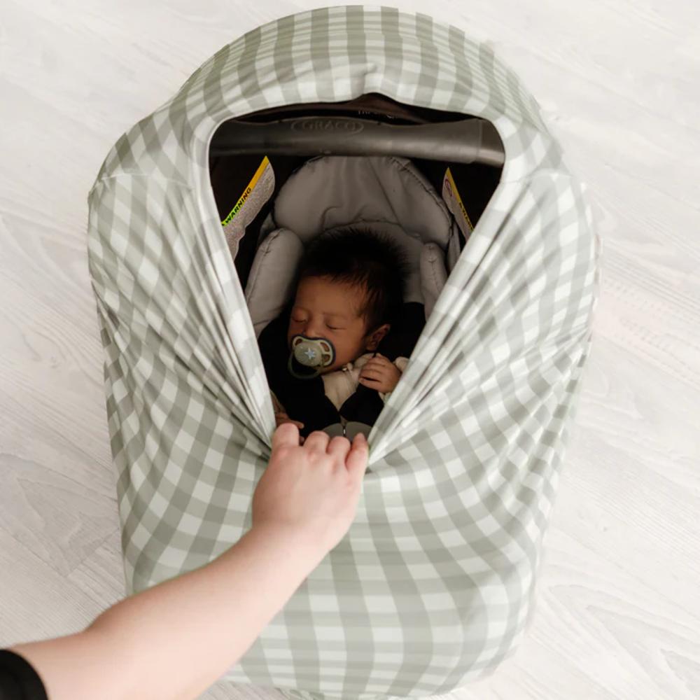 5 in 1 Multi-Use Cover - Sage Gingham