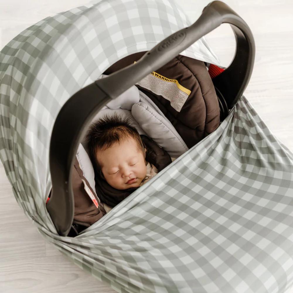5 in 1 Multi-Use Cover - Sage Gingham