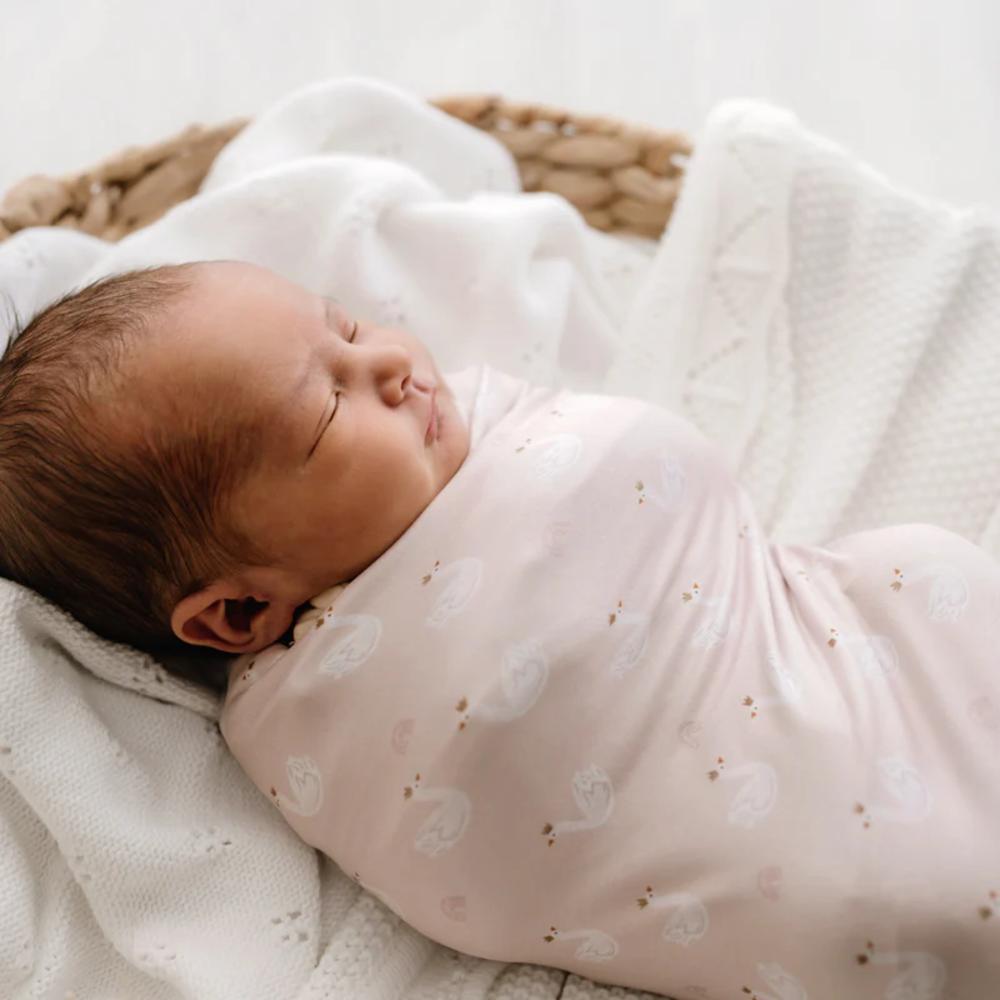 Stretchy Swaddle - Swan Princess
