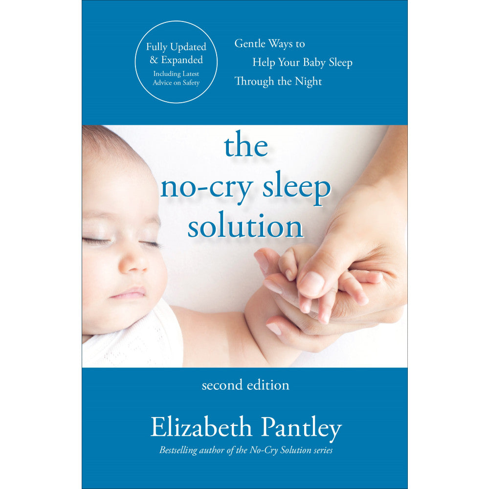 No Cry baby sleep book against white background.