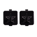 black Montiico mini plastic boxes for sauces and snacks