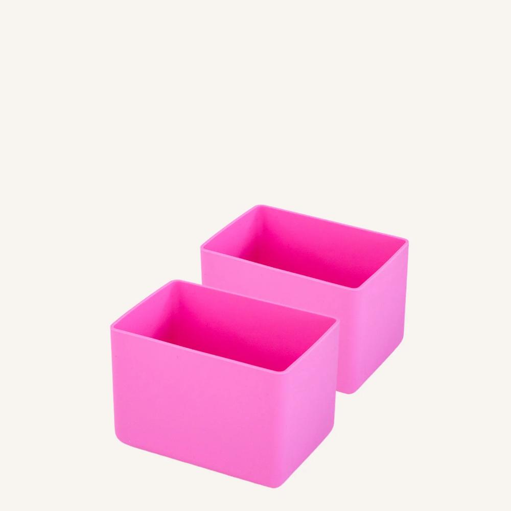 pink Montiico silicone cups for Feast lunch box two pack
