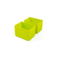 green Montiico silicone cups for Feast lunch box two pack