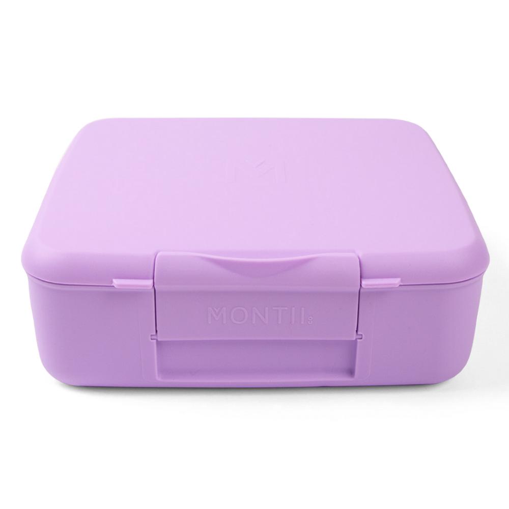 purple four compartment Montiico lunch box