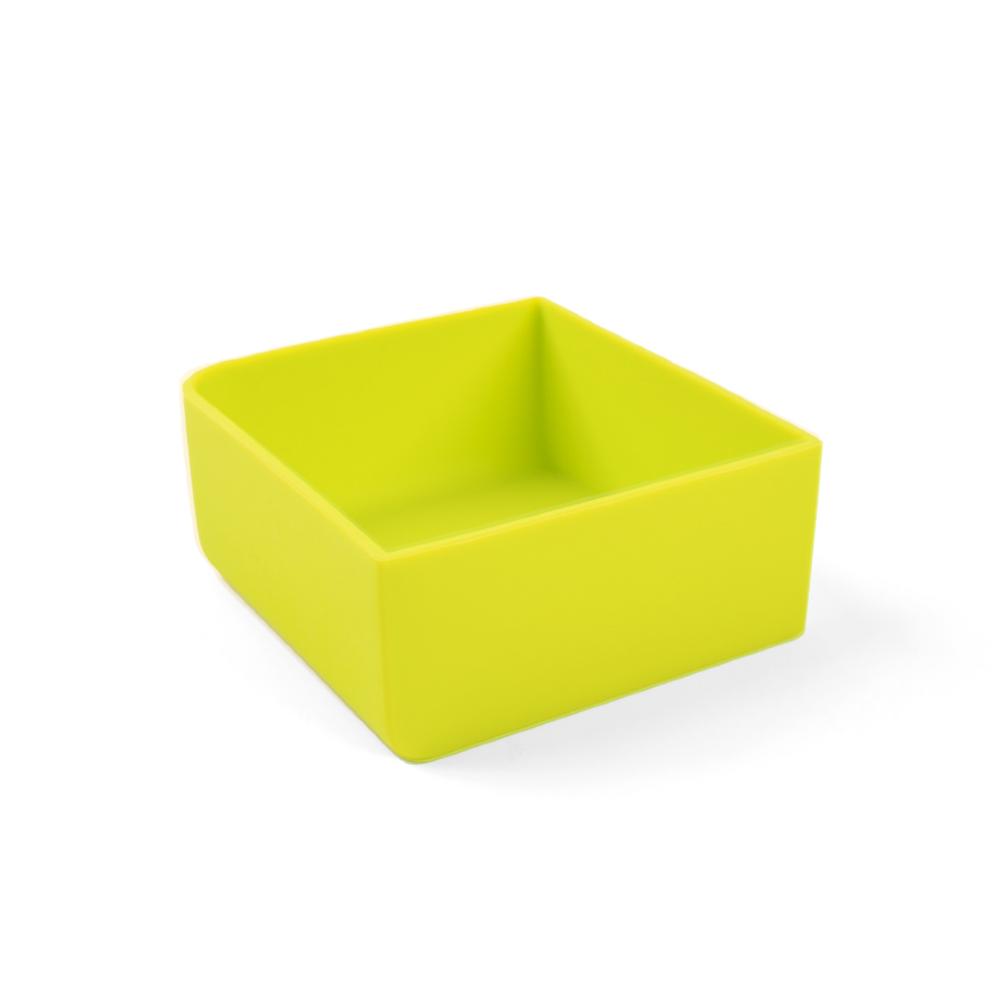 green Montiico silicone square tray for the Feast lunch box