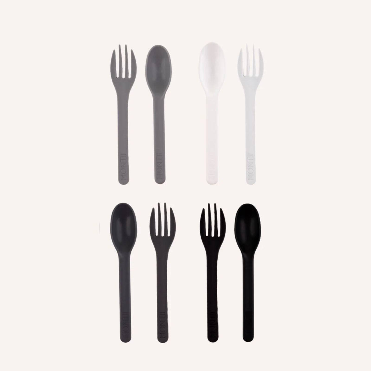 Out & About Cutlery Set - Monochrome