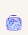 blue and purple tie dye Montiico medium insulated lunch bag