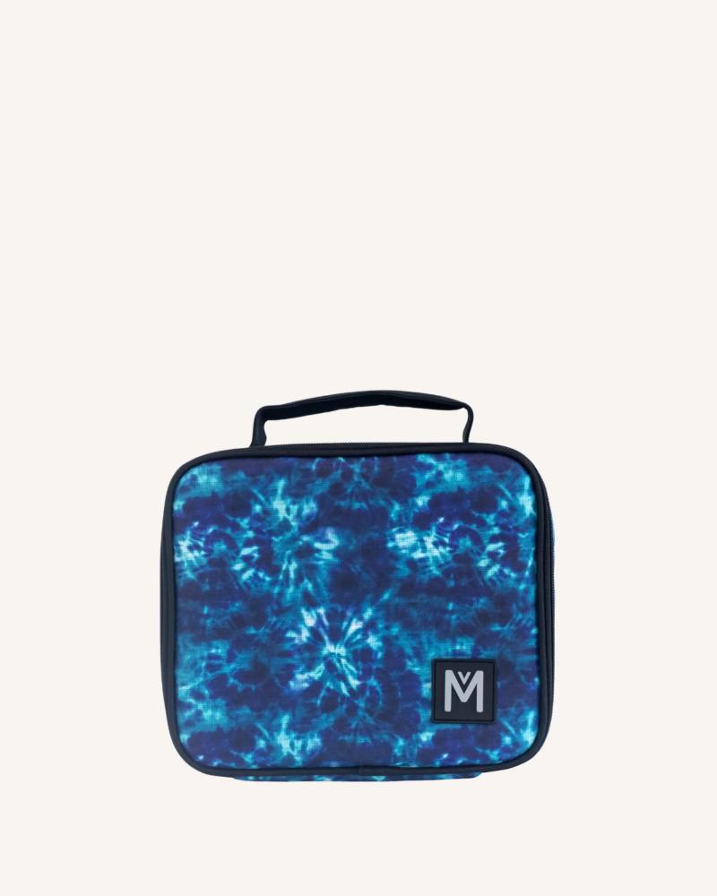 blue tie dye Montiico medium insulated lunch bag
