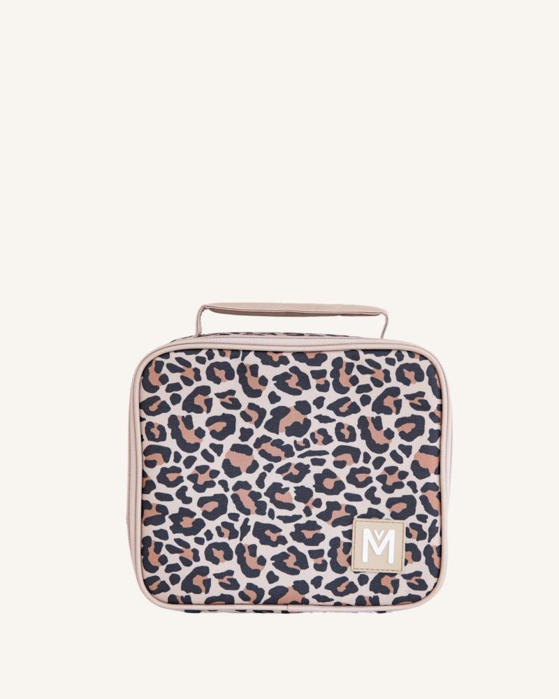 leopard print Montiico medium insulated lunch bag