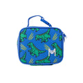 blue with dinosaurs Montiico mini insulated lunch bag