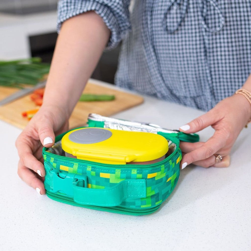Mini Insulated Lunch Bag - Pixels