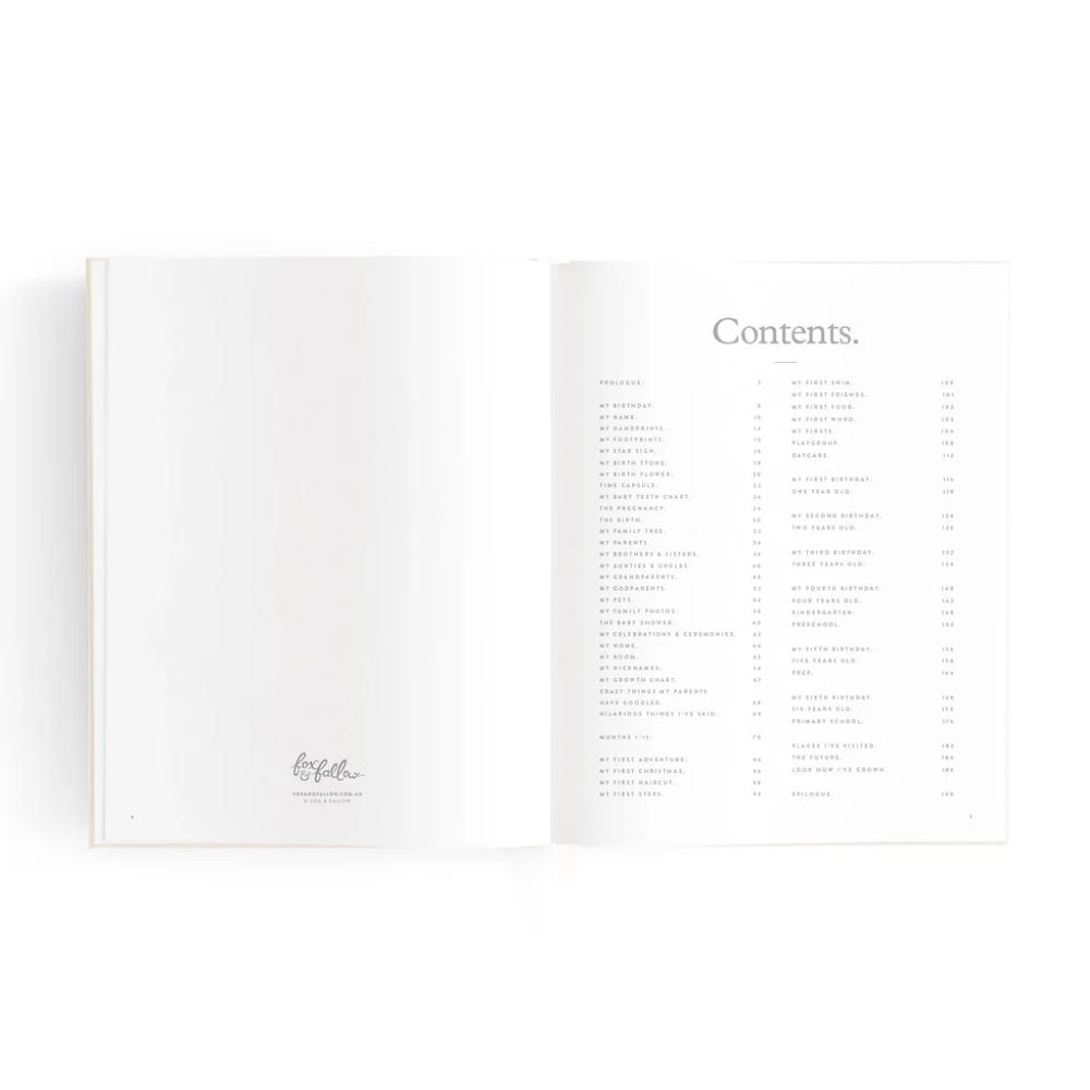 Mini Baby Book - Oatmeal