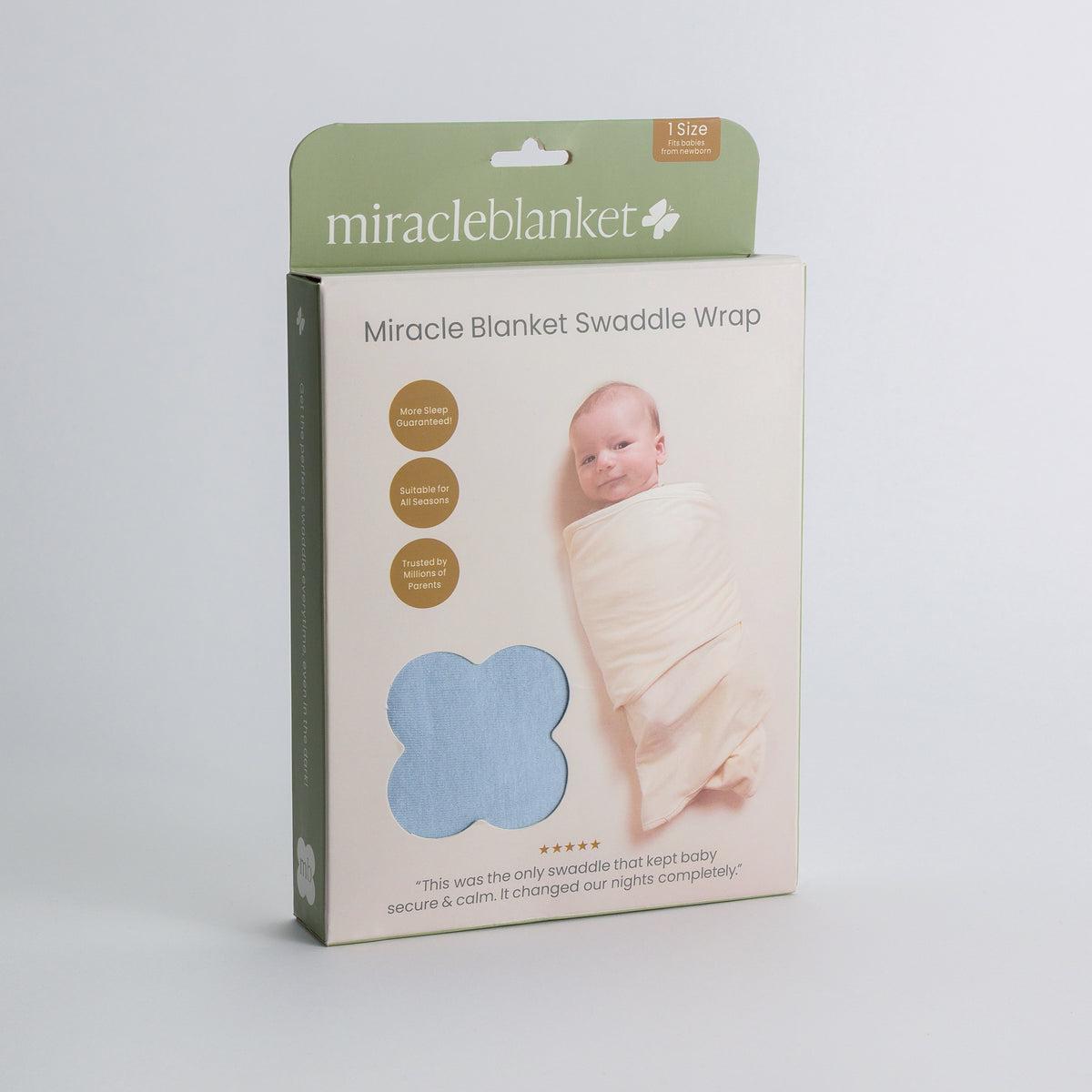 Miracle Blanket Swaddle Wrap - Sky