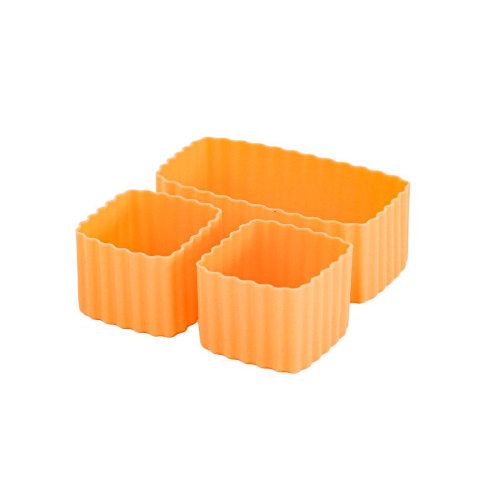 orange Montiico silicone mixed size cups for bento boxes