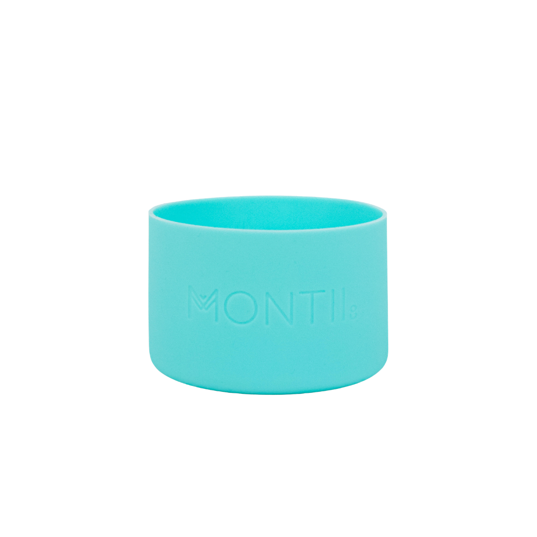 A iced berry blue bottle bumper on a white background. 