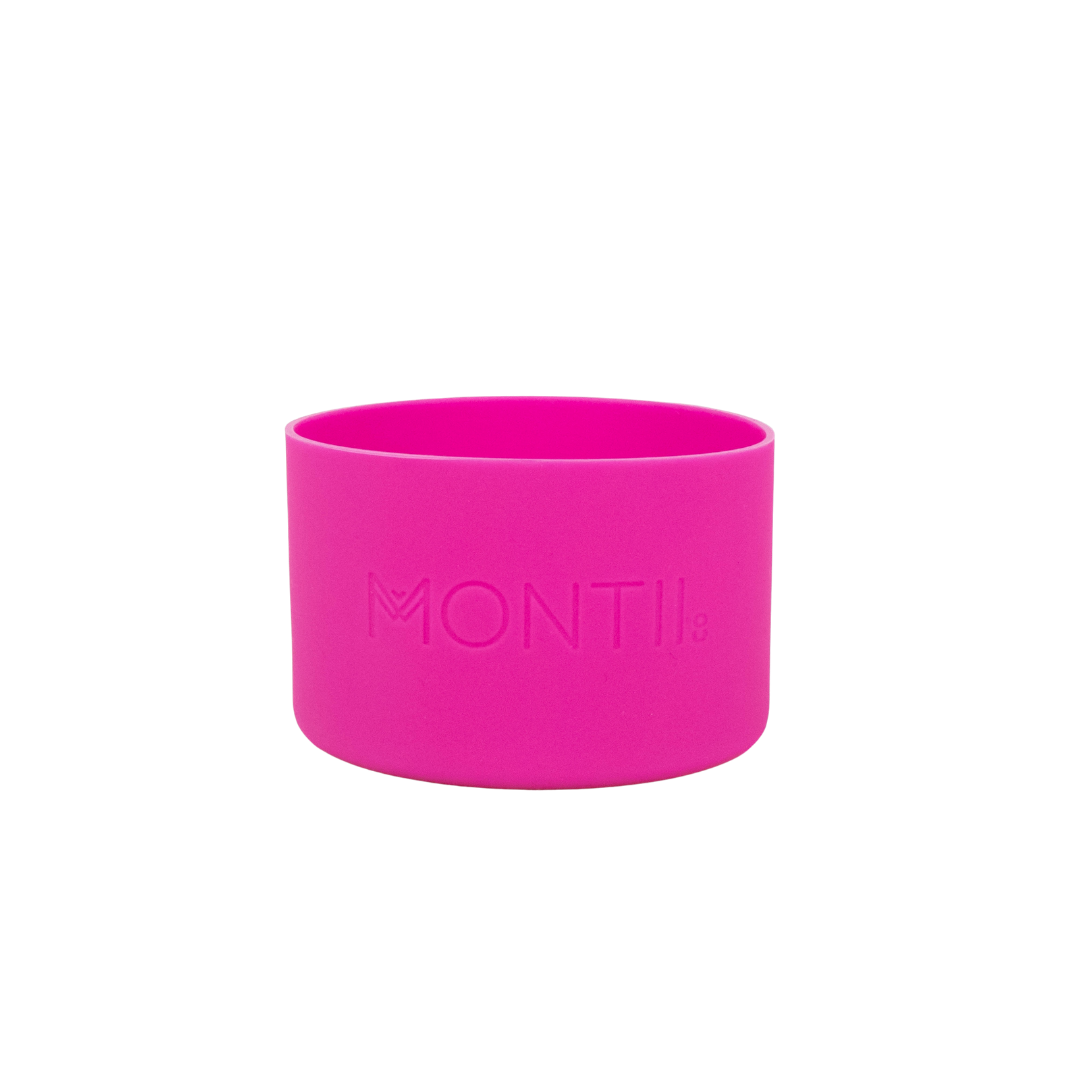 A pomegranate pink bottle bumper on a white background. 