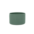 A sage green bottle bumper on a white background. 