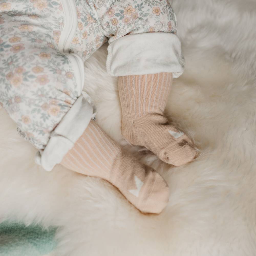 Organic Cotton Baby Socks - Oatmeal