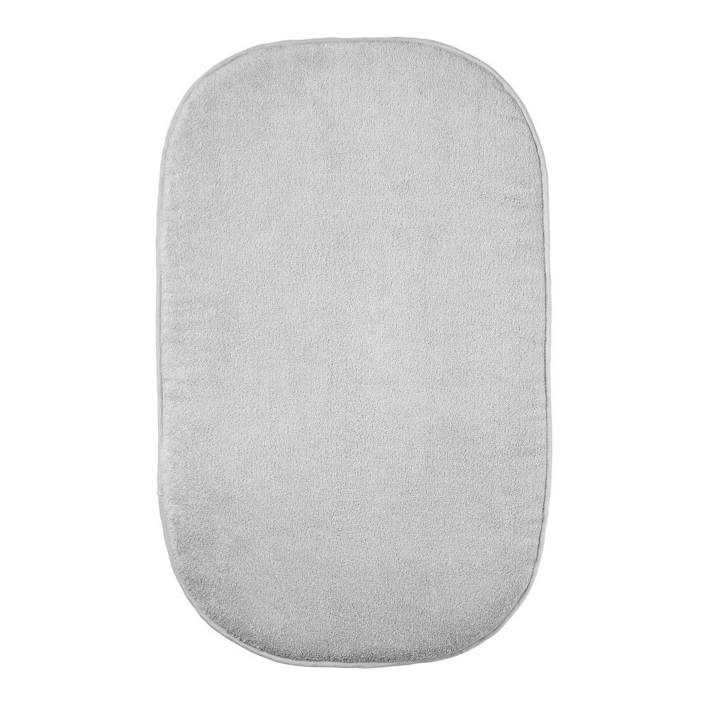 Gray changing mat cover on a white background