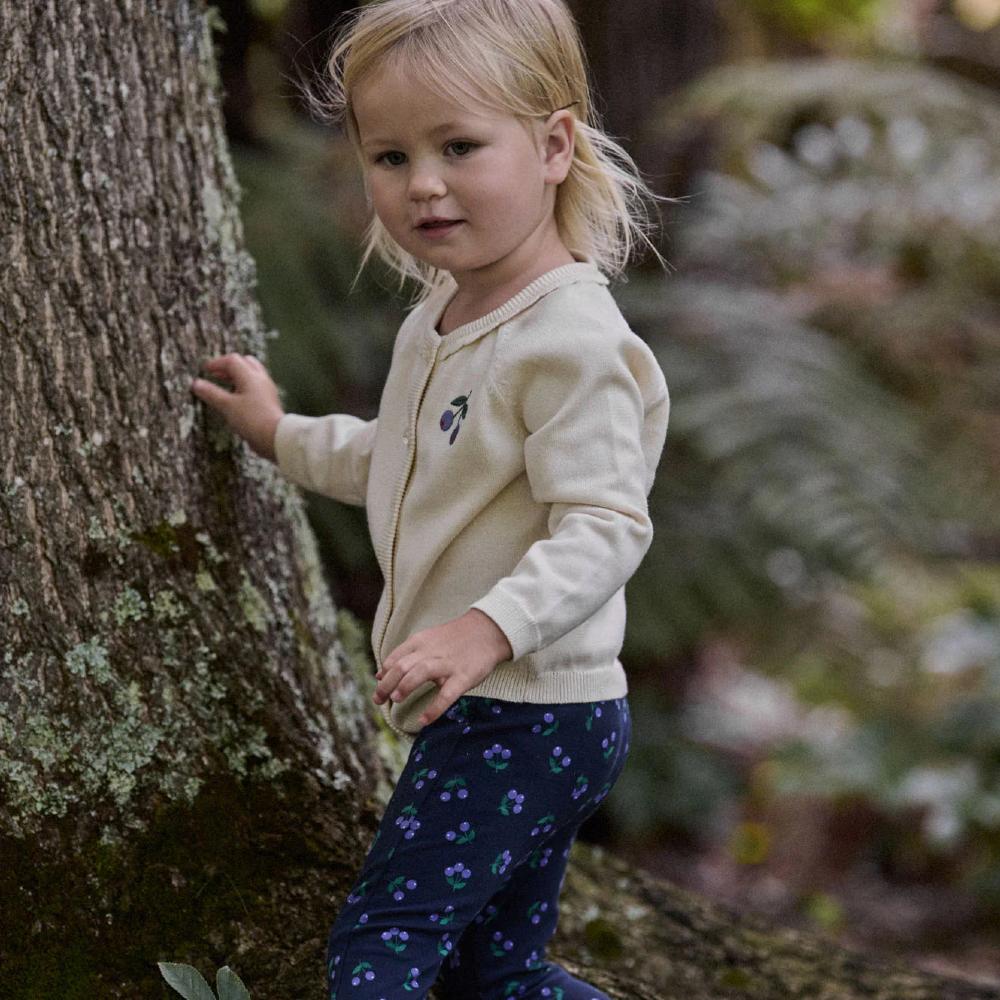 Cotton Leggings - Petite Winter Berry Print