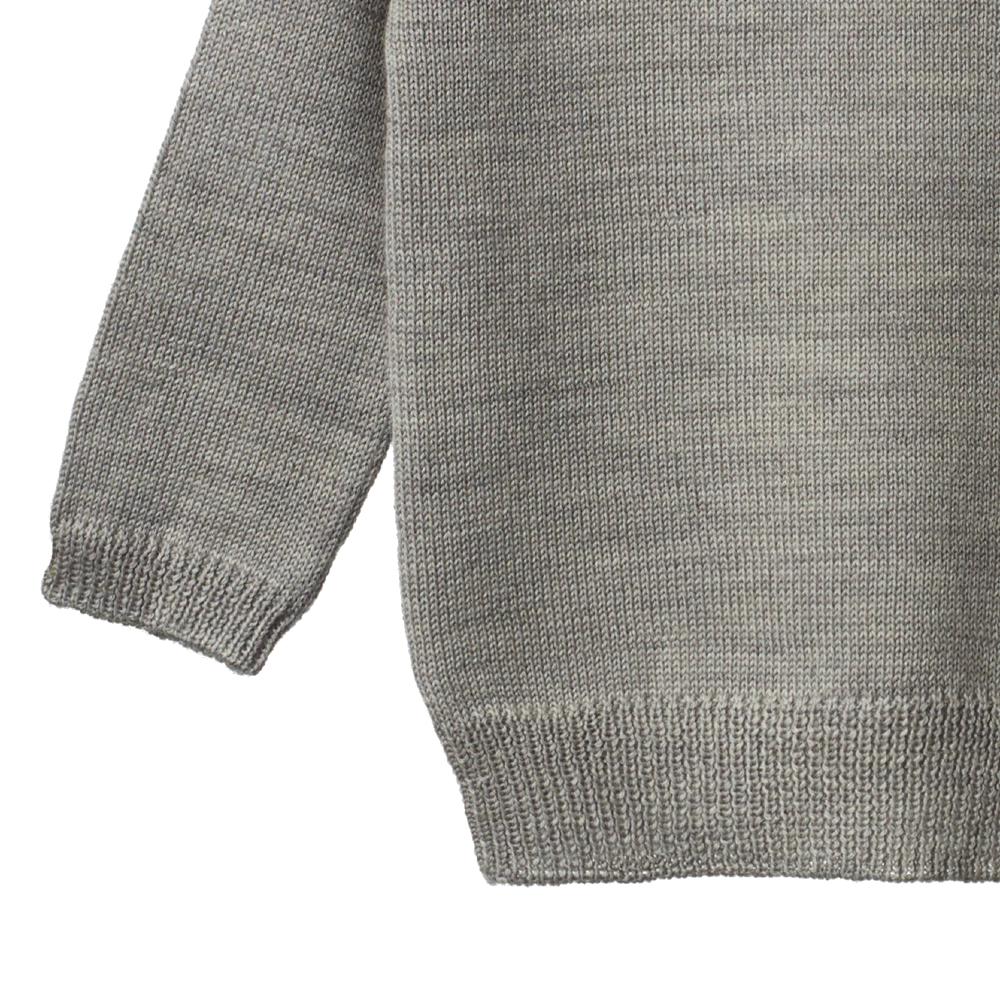 Merino Knit Pullover - Grey Marl