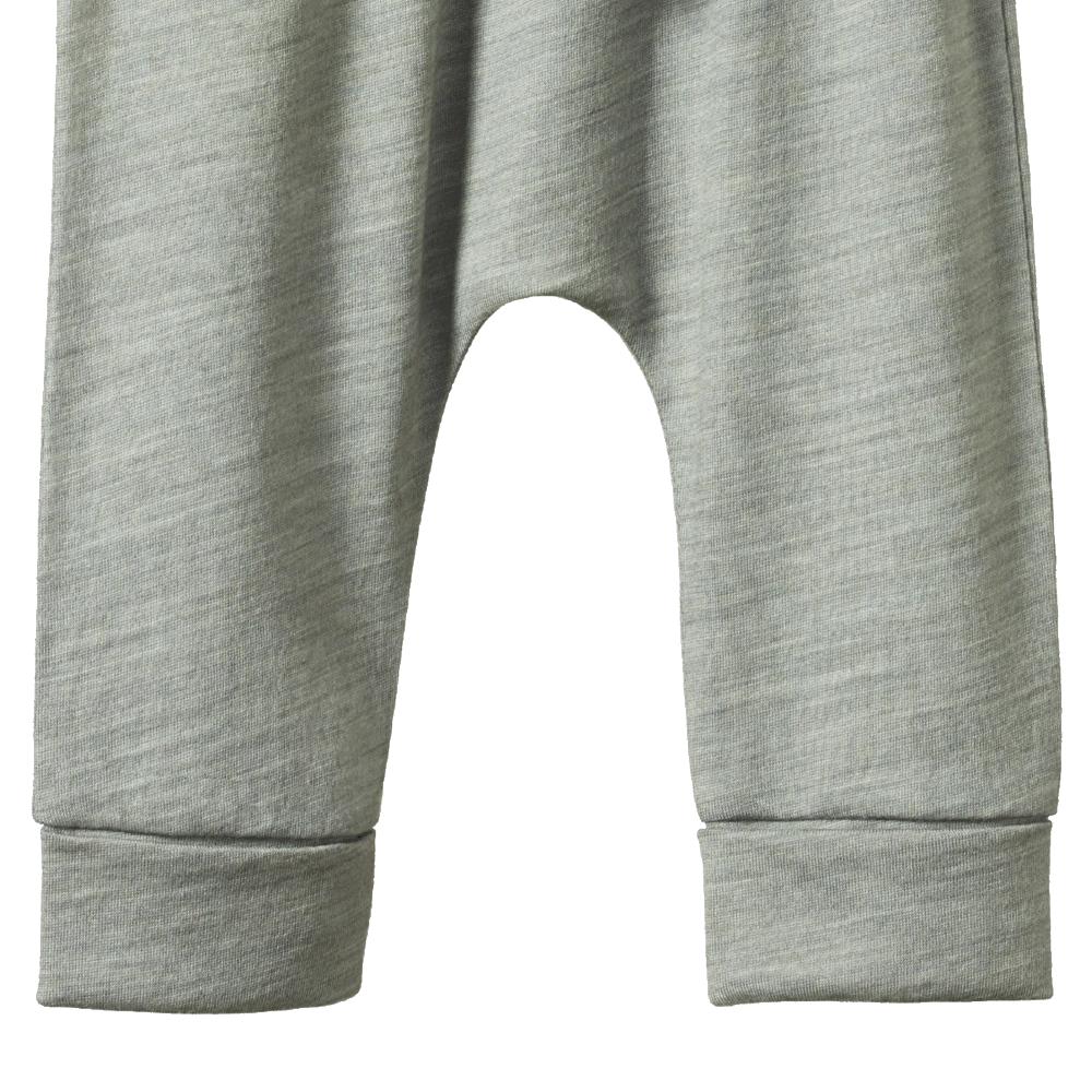 Merino Drawstring Pants - Grey Marl