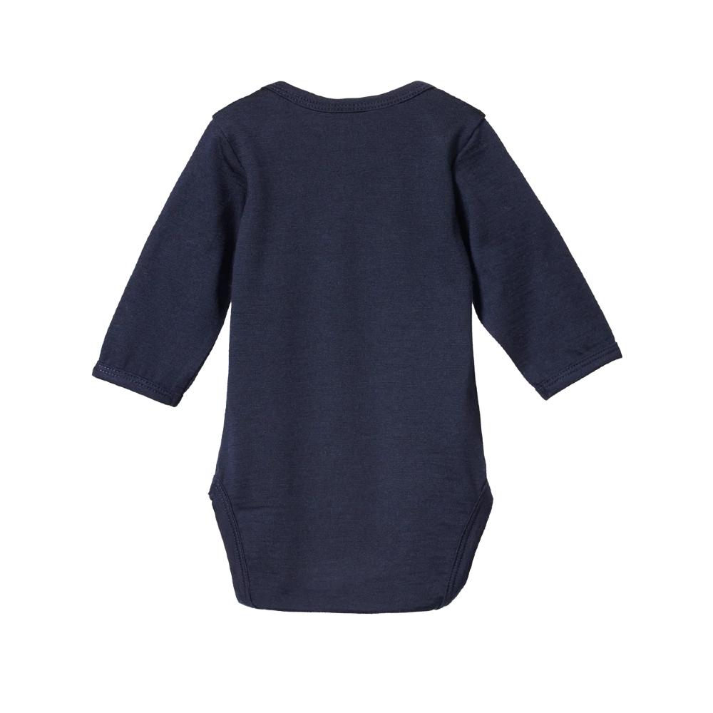 Merino Long Sleeve Bodysuit - Navy