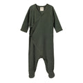 Merino Pointelle Kimono Stretch & Grow - Thyme