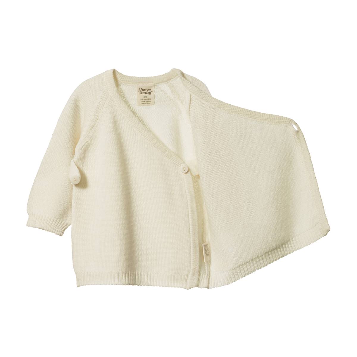 Merino Knit Kimono Jacket - Natural