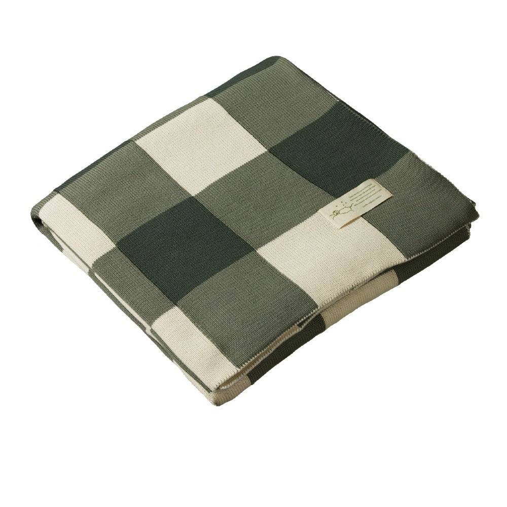 Cotton Dune Blanket - Thyme Check