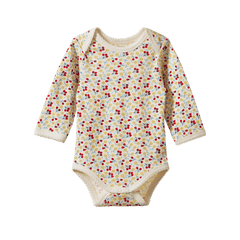 Cotton Long Sleeve Bodysuit - Kitchen Garden