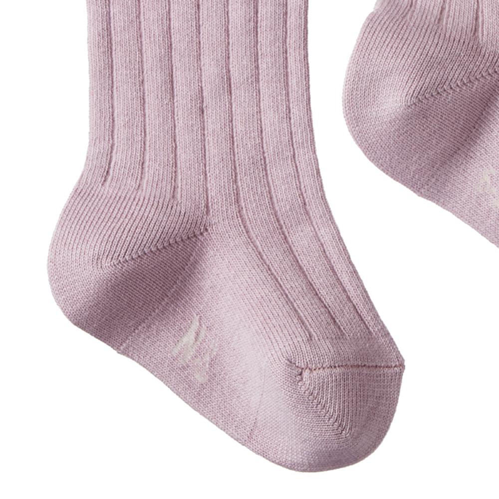 Cotton Rib Socks - Lilac